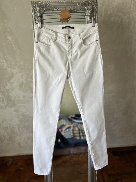 Women Massimo Dutti Jeans White 28 / M