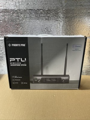 Phenyx Pro PTU-71 2B UHF Dual-Channel Wireless Headset Microphone System
