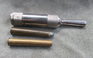 Rare English 2 Piece Resizing Set, 500 Long Case, Fine Details, Sent To India