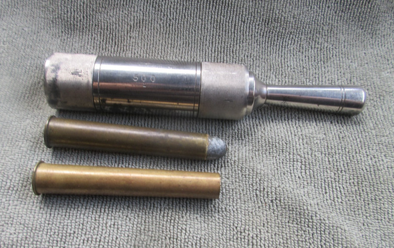 Rare English 2 Piece Resizing Set, 500 Long Case, Fine Details, Sent To India