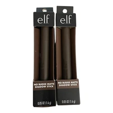e.l.f. No Budge Matte Shadow Stick In Cool Beans Lot Of 2 - New
