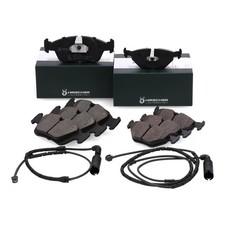 HIRSCHER Bremsbel�ge + Sensor f�r BMW 3er E46 316-328i 318/320d vorne + hinten