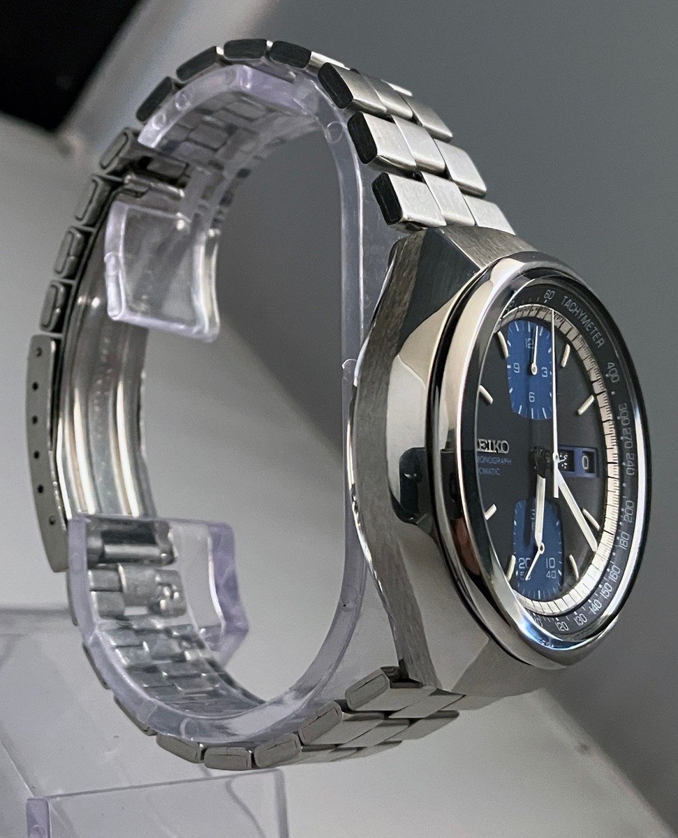 Nice Seiko 6138-8030 Blue Dial w/Original Bracelet - 1977 (English