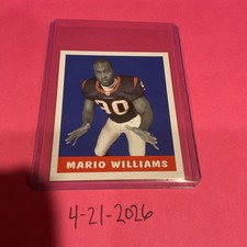 2006 Leaf Rookies & Stars 1948 Leaf Reprints Blue Mario Williams #19 RC