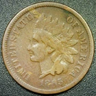 F 1865 Fancy 5 1C Indian Head Cent