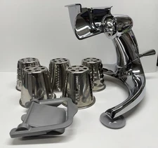 Saladmaster v Machine Manual Food Processor Grater Shredder with 5 Cones