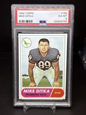 Mike Ditka 1968 Topps 162 PSA 6