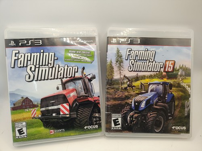 #ad PS3 Sony PlayStation 3 Farming Simulator 15 2015 amp; Simulator With Manuals $34.99