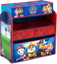 PAW Patrol Toy Organizer Shelf Play Room Unit Storage Bins Shelving Rack Marshal