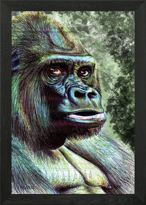 Simio Gerahmtes Wandbild Poster Leinwanddruck Bild