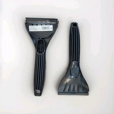  Ergonomic Ice Scraper/Chipper For Car Window, Black, Winter Auto 9" New 
