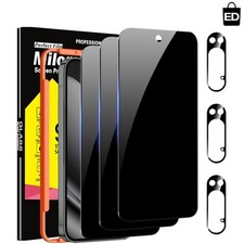 Ultra 9H Tempered Glass Privacy Screen Camera Protectors for Pixel 10 Pro XL