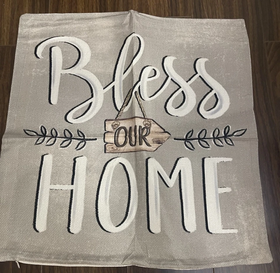 Set Of 2 Beautiful Heavy Weight Home Theme Cottage Style Throw Pillow Covers - Image 3 of 4