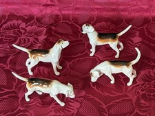 1940 Beswick Fox Hounds Hunting Dogs x 4 Dad Grandad Mum Nan Birthday Easter