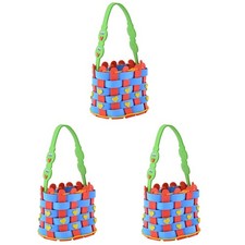 12 Sets Kids' Craft Kits Crochet Bag Making Basket Creative Crafts