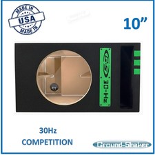 10" Sub Box Ported / Vented Single Subwoofer Enclosure Car Audio Enclosure GREEN