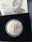 2022-W Silver Uncirculated Burnished American Eagle 1 Oz. ~ Mint w/BOX and COA