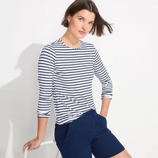 Lands' End Women's SunShade UPF 50 Long Sleeve Relaxed Rash Guard size small