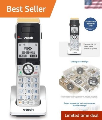 Extended Range IS8101 Handset for IS8151: Bluetooth, Call Blocking, Intercom