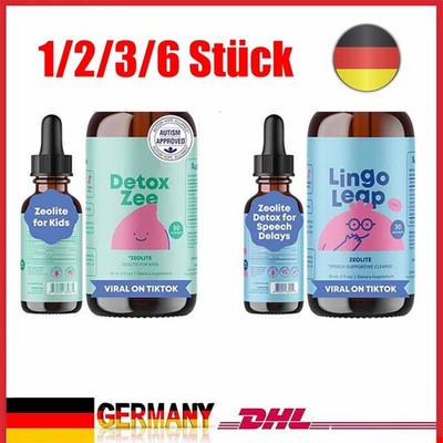 Lingo Leap Detox Zee Children's-Drops Zeolite Detox for Speech Delays Therapy DE