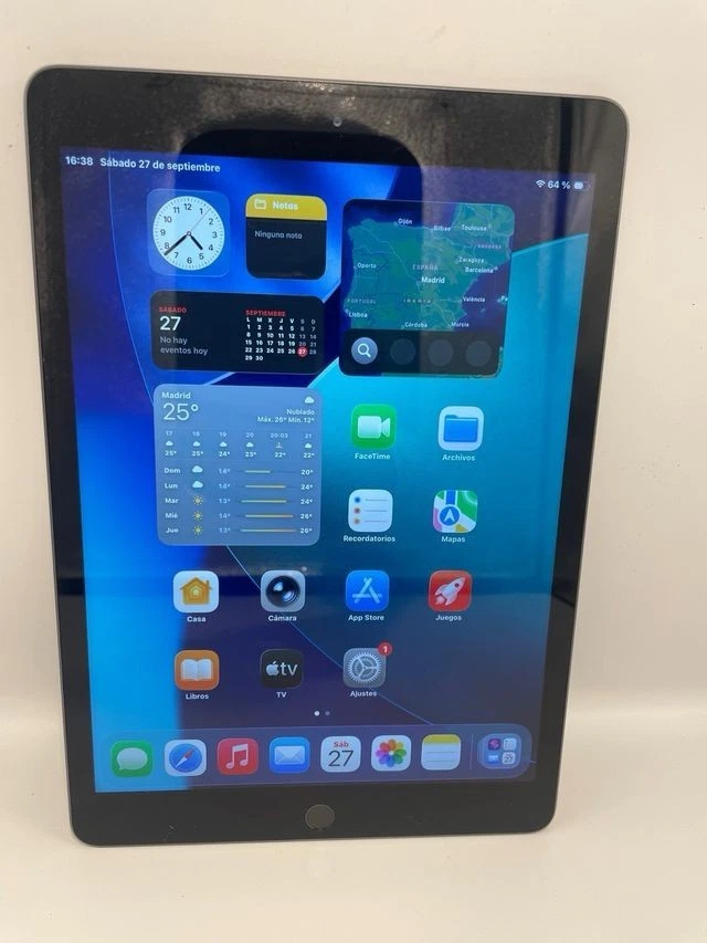Apple iPad 9.7” 6th Gen 2018 WiFi 32GB Space Gray Touch ID iPadOS Tablet - Imagen 2 de 4