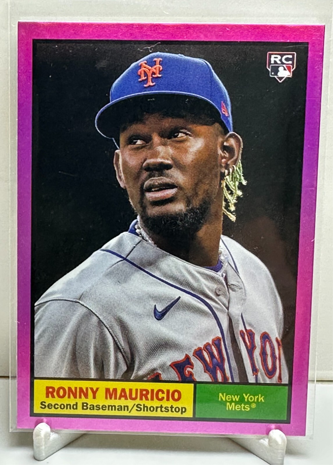 2024 Topps Archives - 1961 Topps Ronny Mauricio #49 Pink Foilboard (RC)