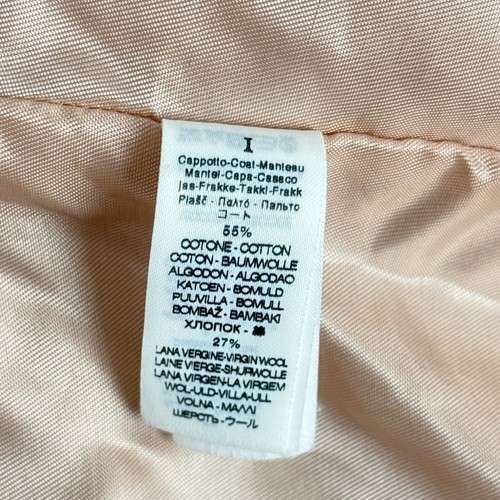 FORTE FORTE Moto Biker Jacket Size 1 S/M Full Zip Oversized Beige Tan EUC B88 - Picture 5 of 6