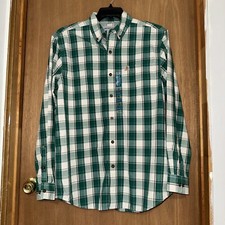 Carhartt Button Down Long Sleeve Shirt Size M Green Plaid