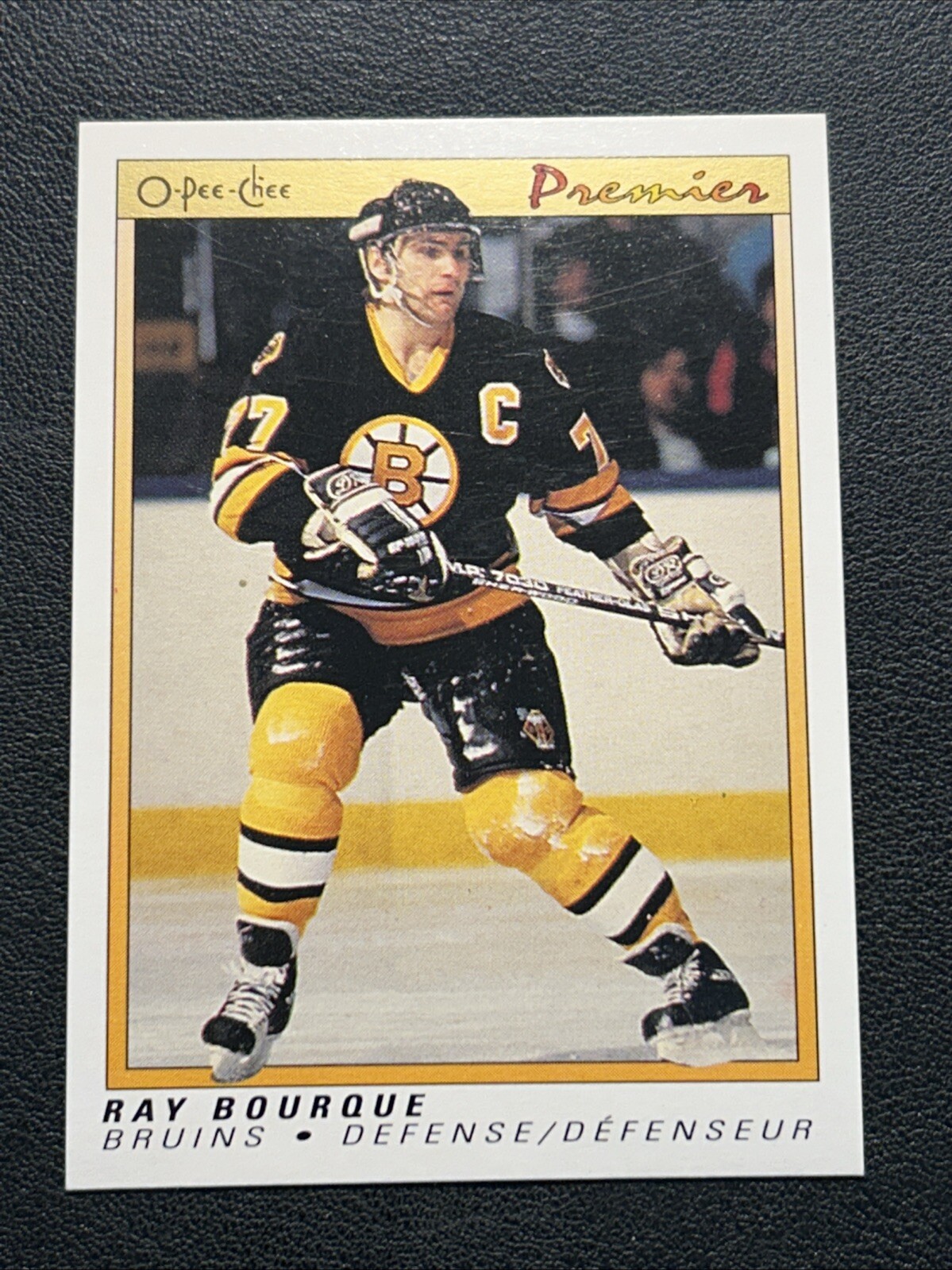 1990-91 O-Pee-Chee Premier RAY BOURQUE #9