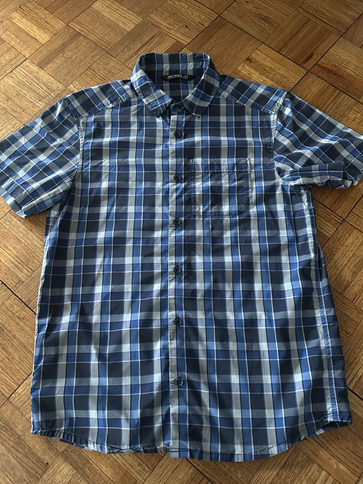 ARC'TERYX Arcteryx camicia a quadri manica corta uomo piccola usata delicatamente