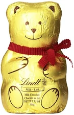 Lindt Milk Chocolate Holiday Bear, Hollow, 3.5 Ounce (Pack of 8)