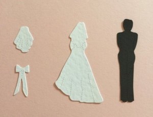 3d Bride And Groom Or Civil Partnership Wedding Invitation Die