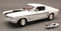 Maisto 1/18 Ford Mustang Gt Cobra Jet 1968 Weiss Statisches Modell Diecast