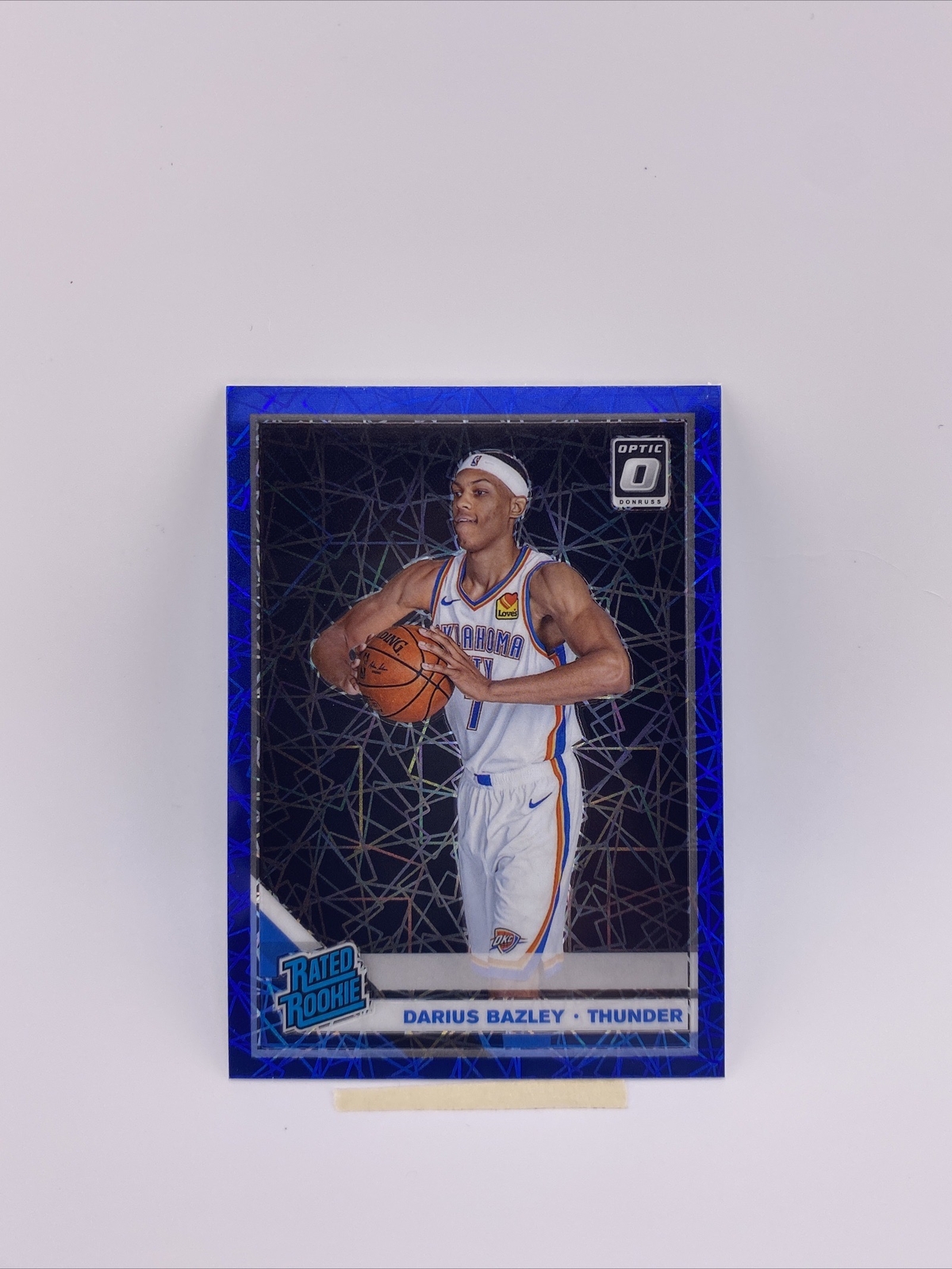 2019-20 Optic Darius Bazley Blue Velocity Prizm Rated Rookie RC #156 Thunder