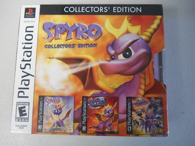 Complete Spyro The Dragon Collector's Edition Sony PlayStation 1 PS1 3 Disc Set