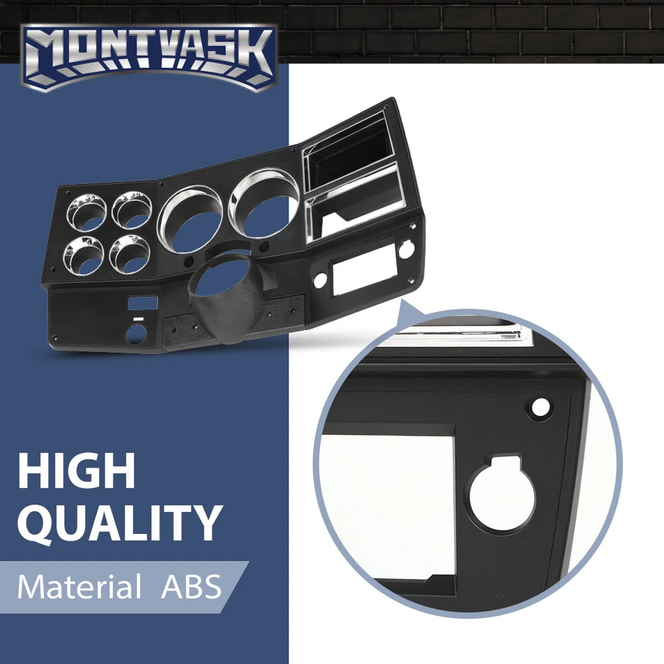 New Dash Instrument Bezel W/ A/C+Storage Fit For 1981-983 Chevrolet GMC Truck - Image 4 of 4