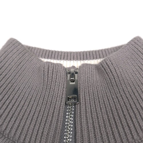 $325 Theory Gris Gary Cashton Cremallera Completa Suéter Chaqueta Para Hombre Talla Pequeña - Imagen 4 de 8