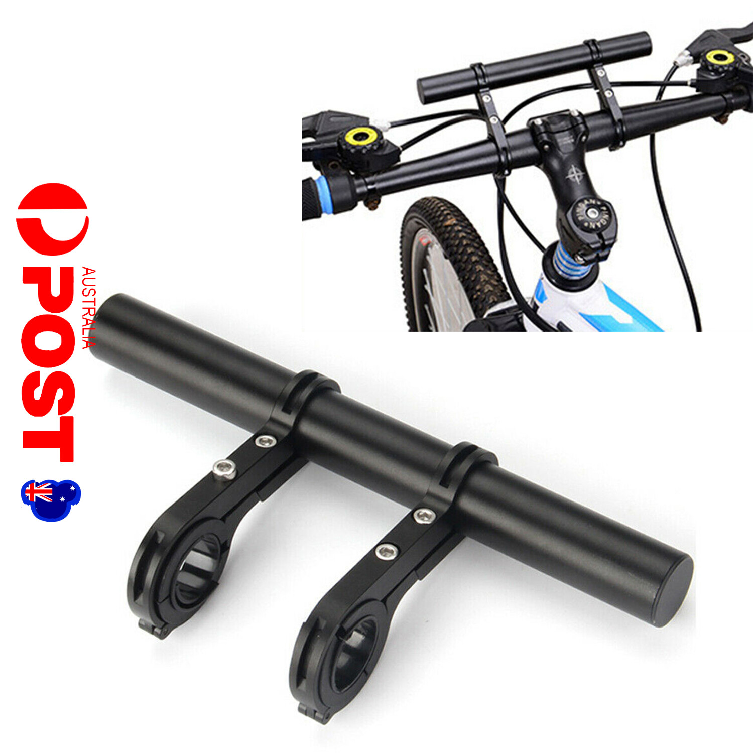 Bike Flashlight Holder Handlebar Bicycle Handle Bar Extender Mount