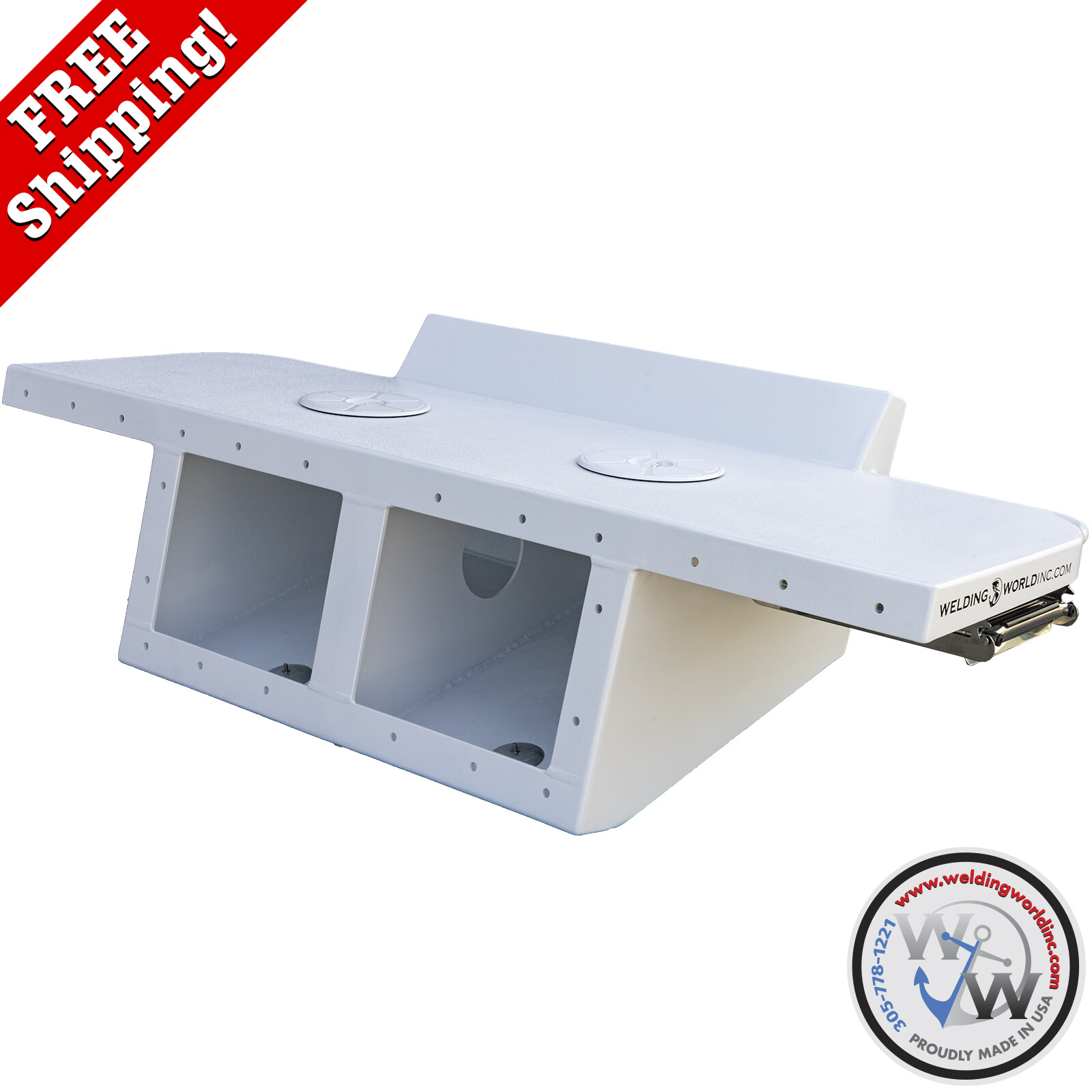 Welding World Apex Mk. II Twin Outboard Engine Bracket 15° Transom