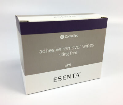 25 ConvaTec 423391 Esenta  Adhesive Remover Wipes Sting Free Expires 2029