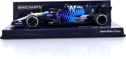 Minichamps Williams FW43B F1 Car N Latifi F1 Model, 1/43 scale Saudi GP Ltd 216 - Imagen 4 de 5