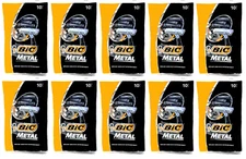 Bic Metal Bar Disposable Razor for Men, 100 Count