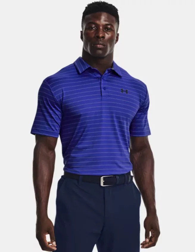Under Armour Men s Playoff Polo Tour Shirt Blue Gray 1351130 401