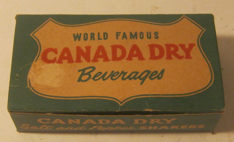 RARE World Famous CANADA DRY Beverages SALT & PEPPER Set NEW in Box!!!