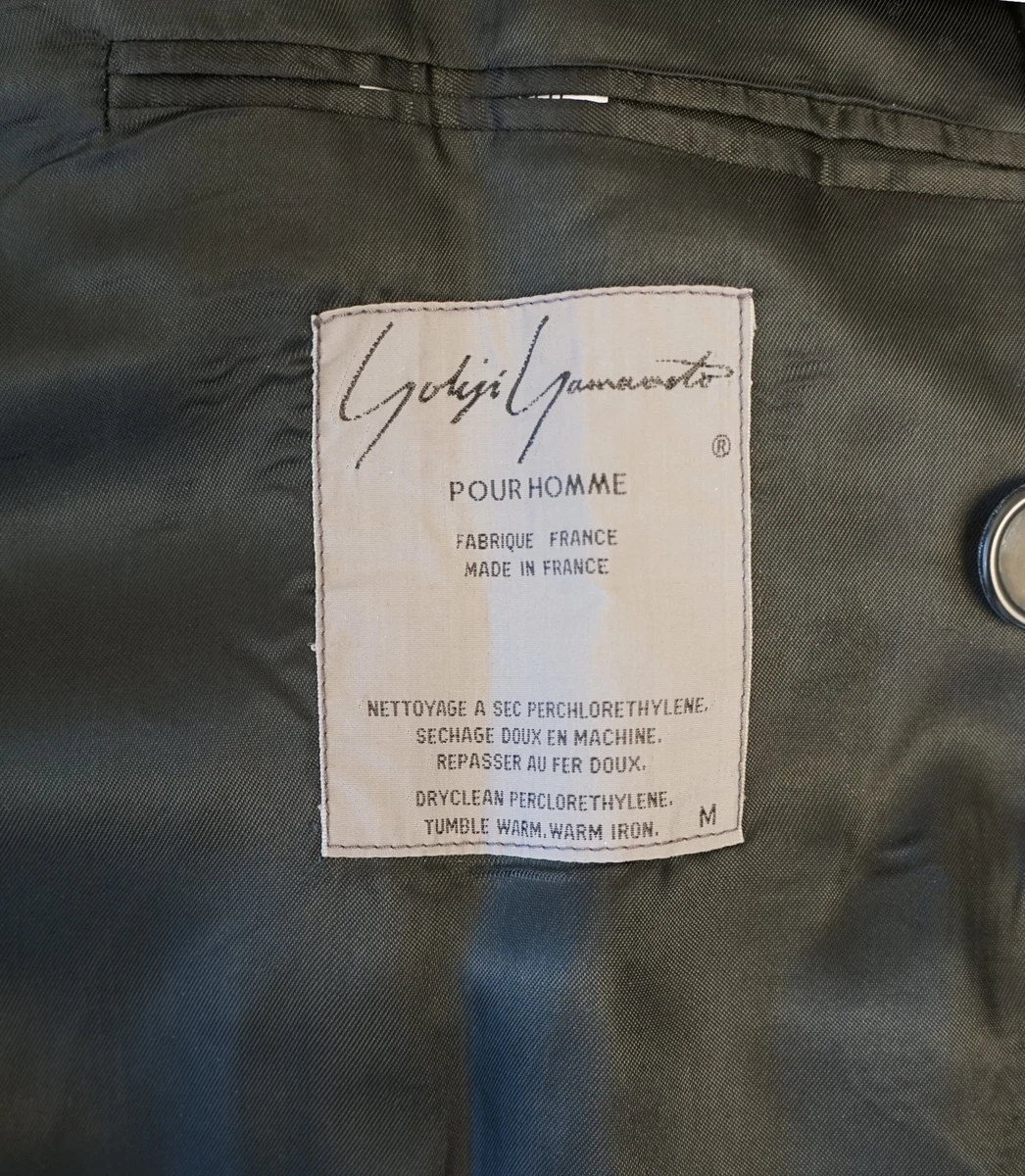 Rare Vintage Yohji Yamamoto POUR HOMME Double Breasted Corduroy Jacket Coat M