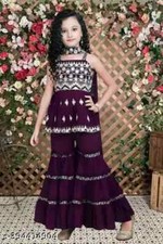 Indian Kids Traditional Fashionable New Sarara Sets For Ethnic Wear For Girls