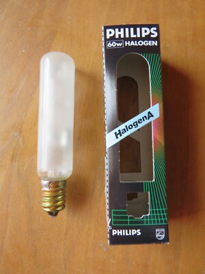 Halogenlampe PHILIPS HALOGEN A E14 60W MATT T20 230VType Nr.14006 20x95 DIMMBAR