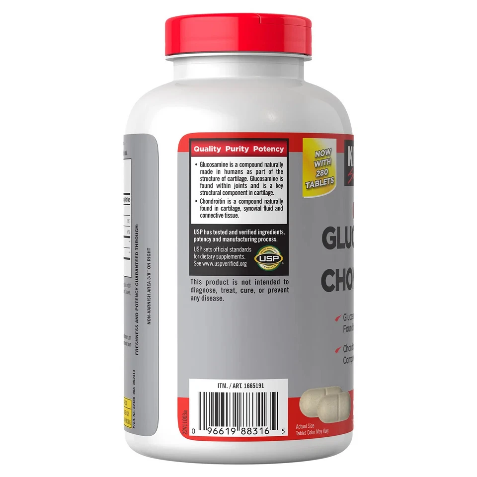 Kirkland Signature  Glucosamine & Chondroitin, 280 Tablets - Image 3 of 4