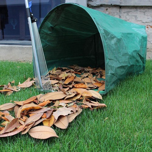 Reuseable Garden Bag Trash Recycle Yard Waste Leaf Fabric Garbage Bag - Picture 4 of 11
