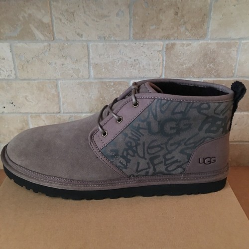 Suede Sheepskin Chukka Boots Shoes Size 